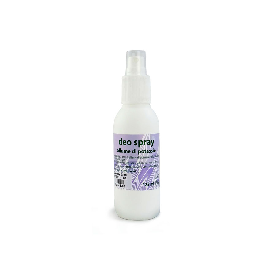 Deo spray naturale, con allume di potassio