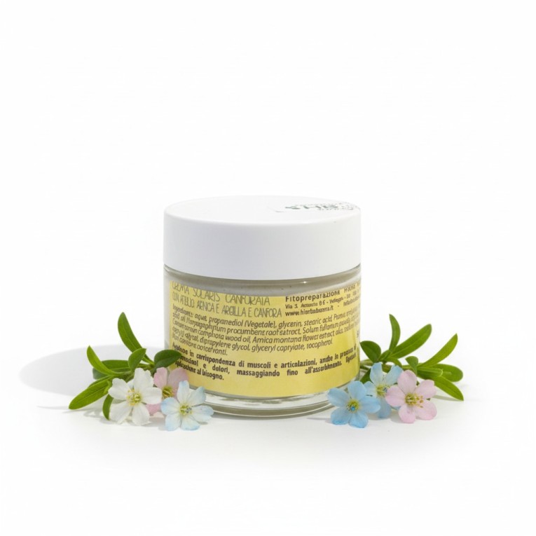 Crema solaris canforata dietro
