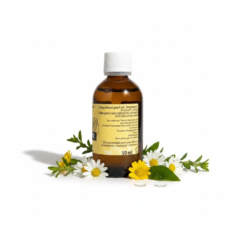Olio essenziale limone 50ml dietro