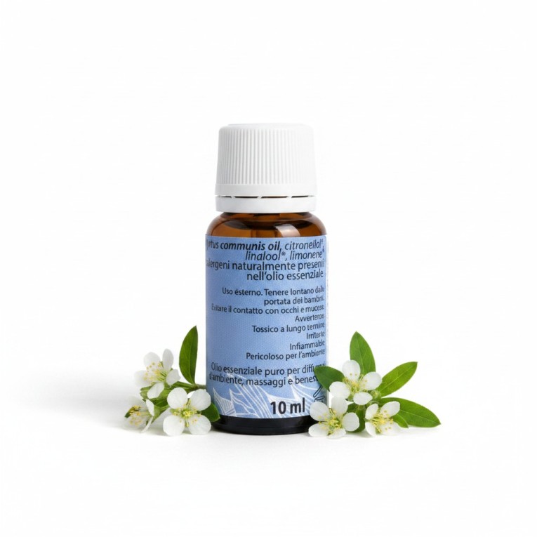 Olio essenziale mirto dietro