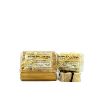 handmade lavender soap with wooden soap dish