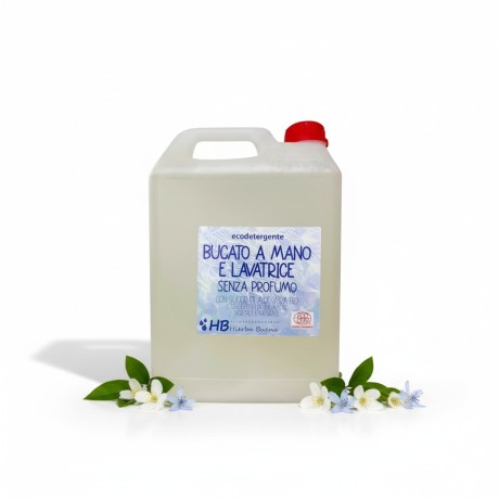 Ecodetergente per lavatrice e bucato a mano SENZA PROFUMO - 5 litri
