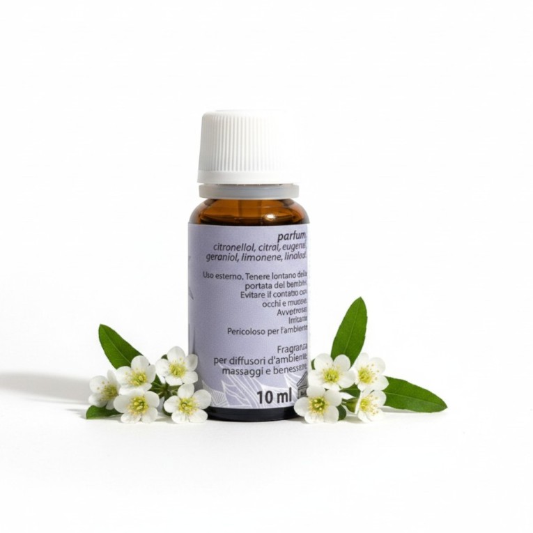 Fragranza rosa e mirtillo dietro