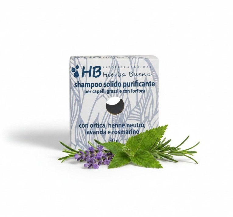 Shampoo solido purificante