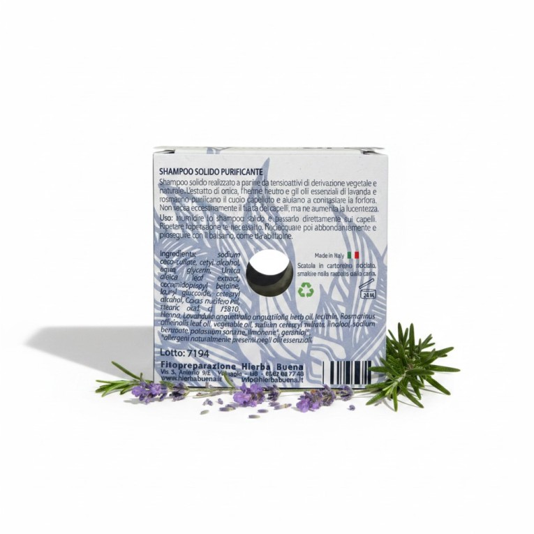 Shampoo solido purificante dietro