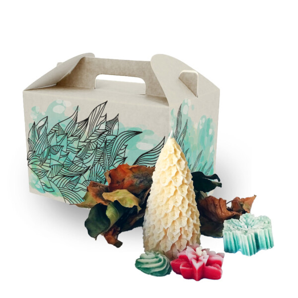 Box Abies alba - Composizione candele